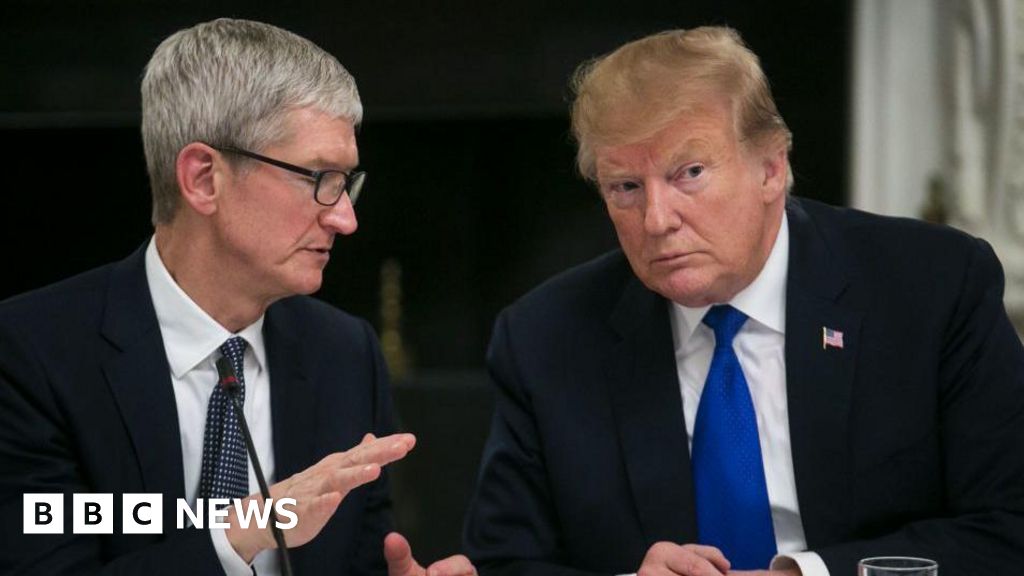 Donald Trump says Apple boss Tim Cook called him with EU concerns